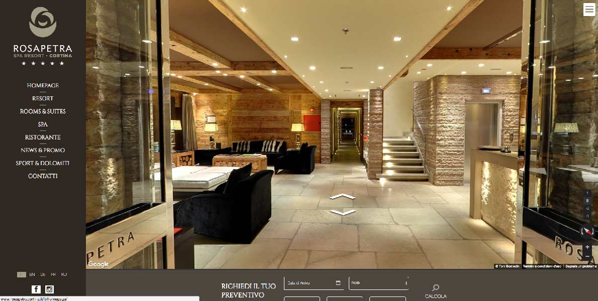 google street view, Google Street View entra negli Hotel, Hospitality Team, Hospitality Team
